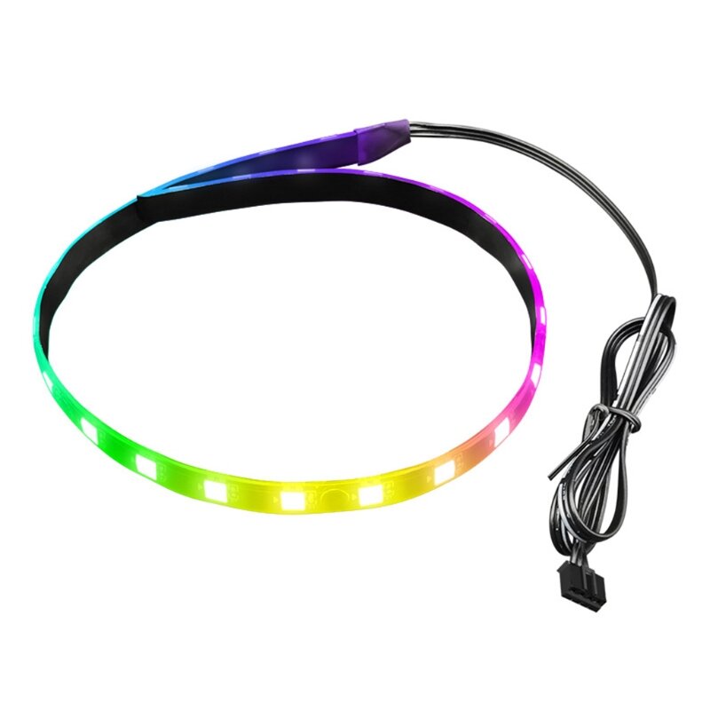 Coolmoon – bande lumineuse RGB Flexible à aspiration magnétique, 40cm, rétro-éclairage LED, 4 broches/5V, châssis ARGB, livraison synchrone
