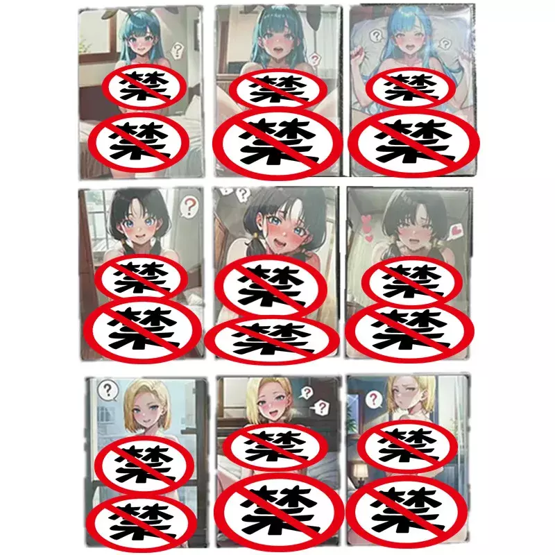 Juego de cartas de Dragon Ball Bulma, set de 9 unidades de Anime DIY, Android n. ° 18, Bidili Sexy, tarjeta desnuda, ACG, juguete clásico, regalo de colección
