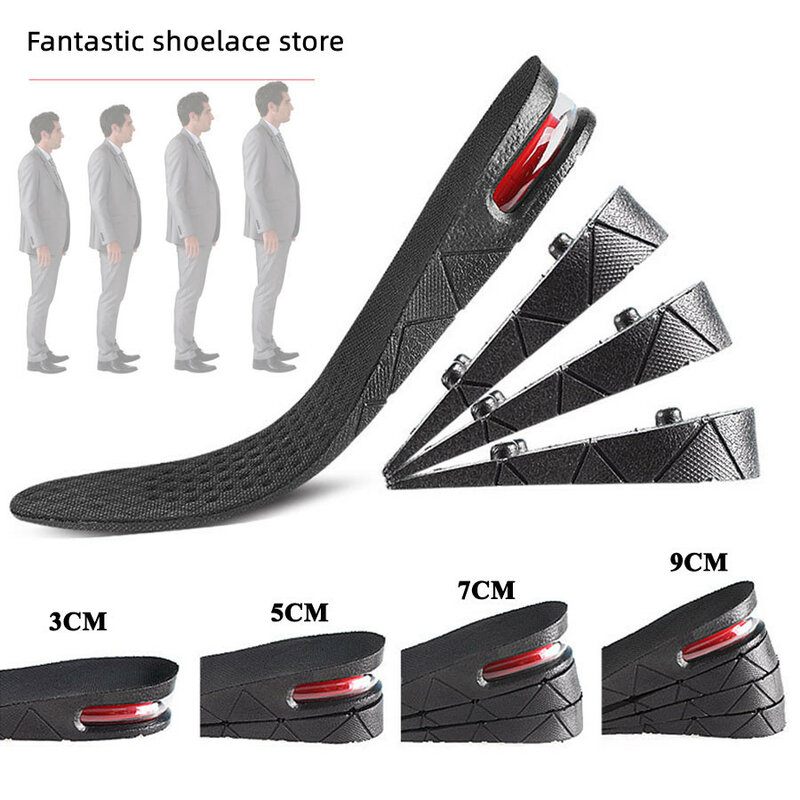 Soletta per aumentare l'altezza modello di aumento invisibile cuscino d'aria inserti per scarpe solette ad altezza variabile cuscinetto per piedi tagliato regolabile