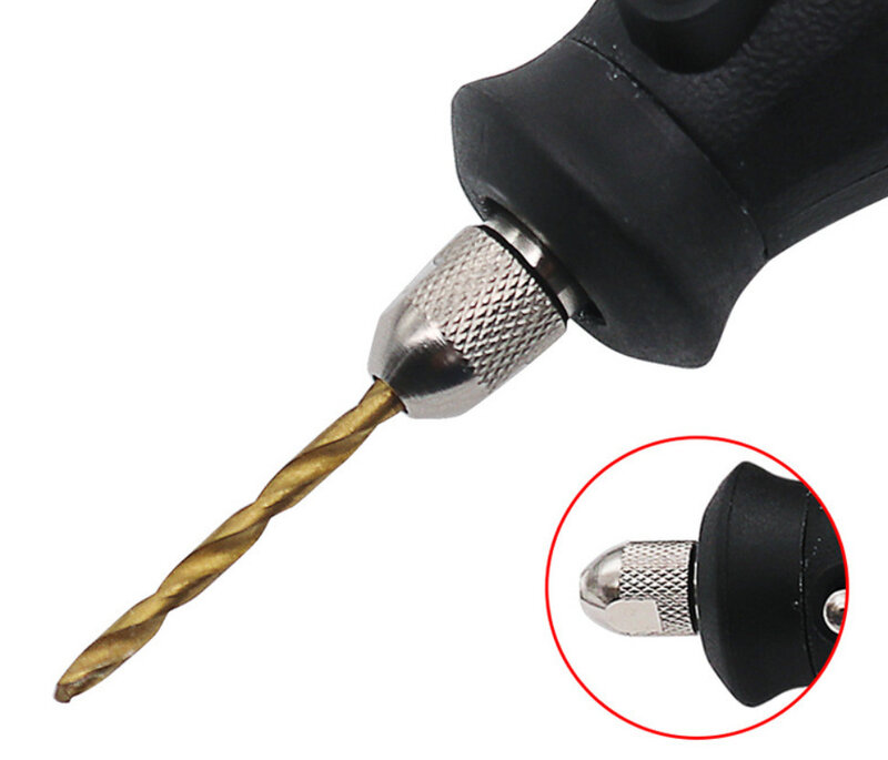 Mini mandril de taladro Dremel, adaptador de 0,5mm-3,2mm, Micro pinza de latón para herramienta rotativa eléctrica