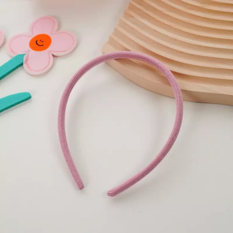 Diademas finas de Color caramelo para niños, accesorios para el cabello para niñas, 1 unidad