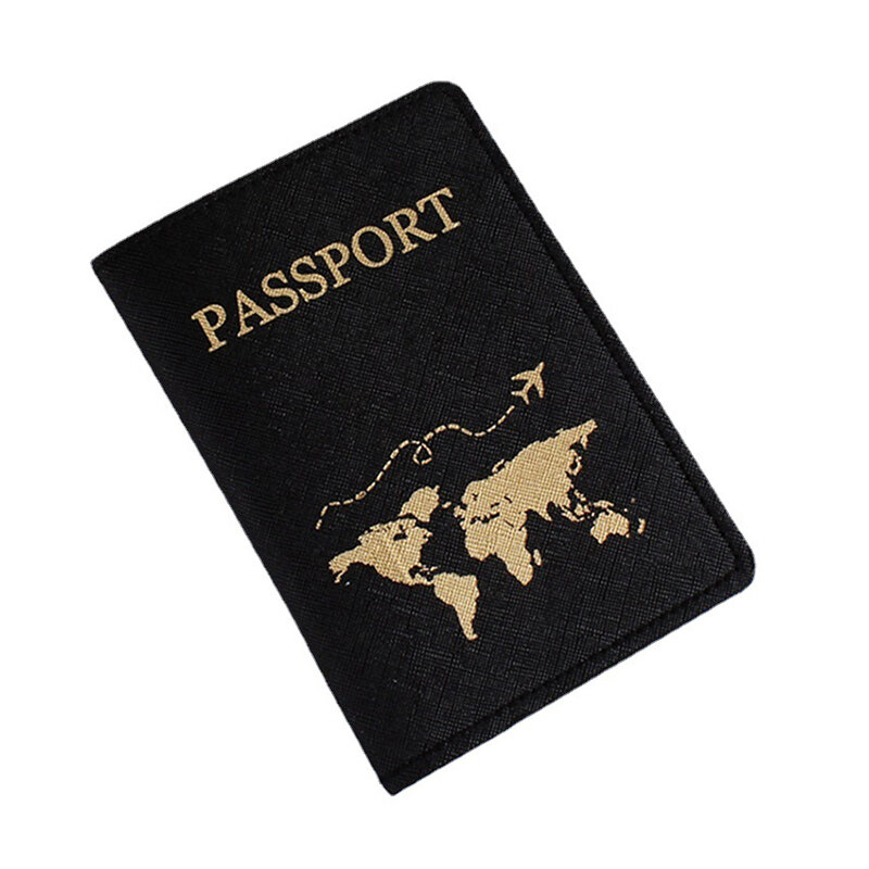 Модная Обложка для паспорта из искусственной кожи с горячим тиснением, Обложка для паспорта, простой самолет для женщин и мужчин, свадебные обложки для паспорта, сумка для хранения, держатель