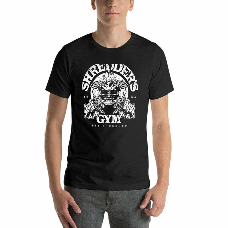 T-shirt masculina Shredder's Gym, T-shirts, camisas de suor, roupas hippie, peso pesado