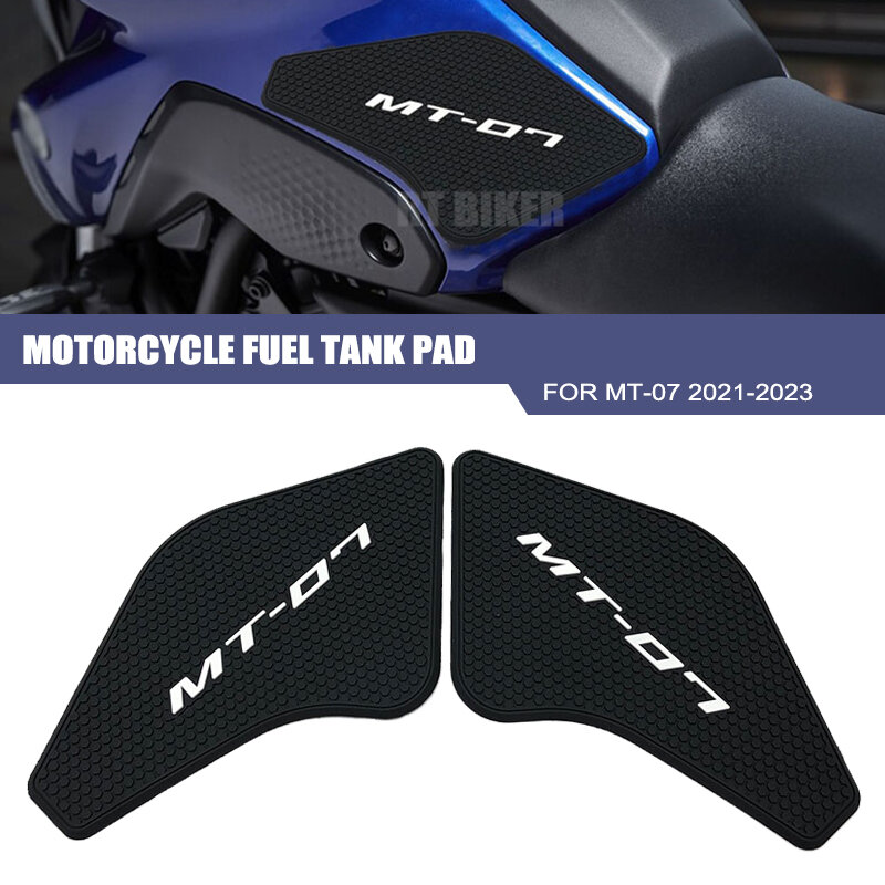 2023 New Tank Pad Non-slip Side Fuel Tank Stickers Waterproof Pad Rubber Sticker Traction Pad For Yamaha MT07 MT-07 2021 2022