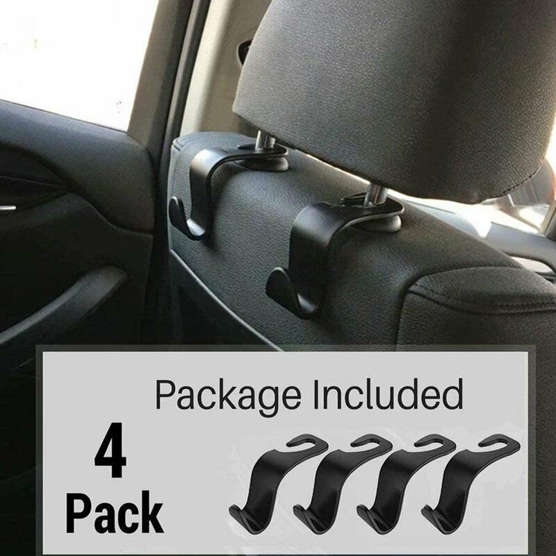 4pcs Hooks Portable Vehicle Seat Storage Hook Practical Multifunctional Cars Seats Back Universal Portable Car Accessories
