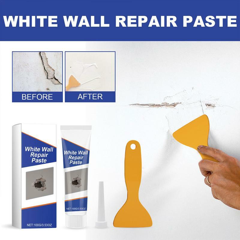 Kit de reparación de paredes, Parche de agujero grande con raspador, Parche de paneles de yeso, agente de reparación de paredes para quitar paredes