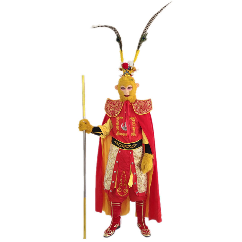 Viaggio nel West Sun Wukong Costume adulto Set completo abbigliamento da combattimento Performance sul palco