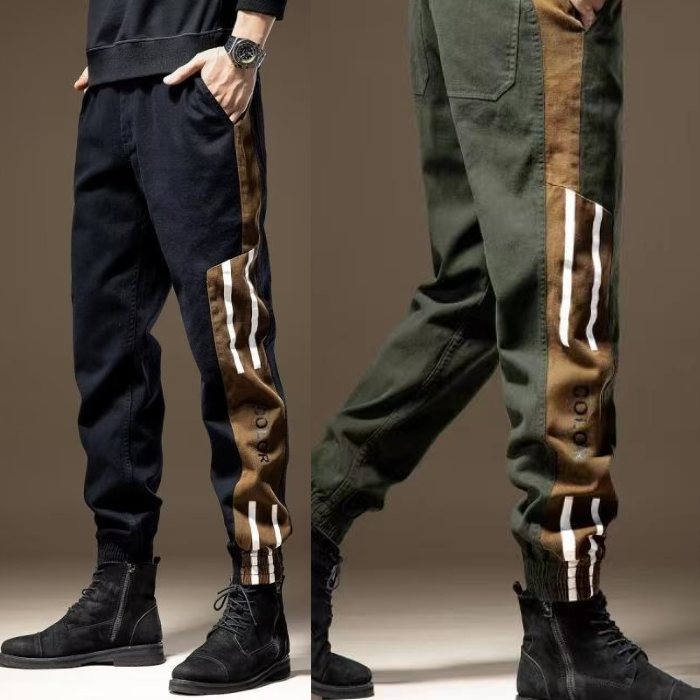 ChimBrand-Pantalon Long Slim Fit pour Homme, Pantalon Décontracté, Vêtements de Travail, Grande Taille, Printemps, Été