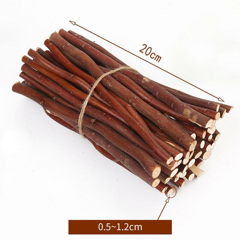 50x Rustic Wooden Branch Sticks Dowels Driftwood Pieces of Wood Woodcraft DIY