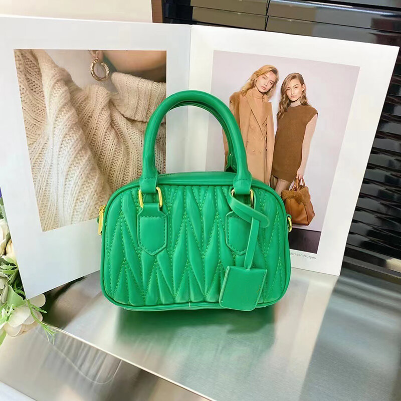 Luxury Brand Women's Shoulder Bag Handbags for Women Designer Crossbody Messenger Clutche Y2k Party New Pleated Embroidery