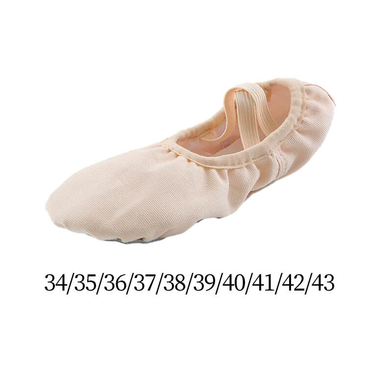 Zapatos de baile de Ballet para niñas, adultos y niños, lona ligera, suela suave, práctica de rendimiento
