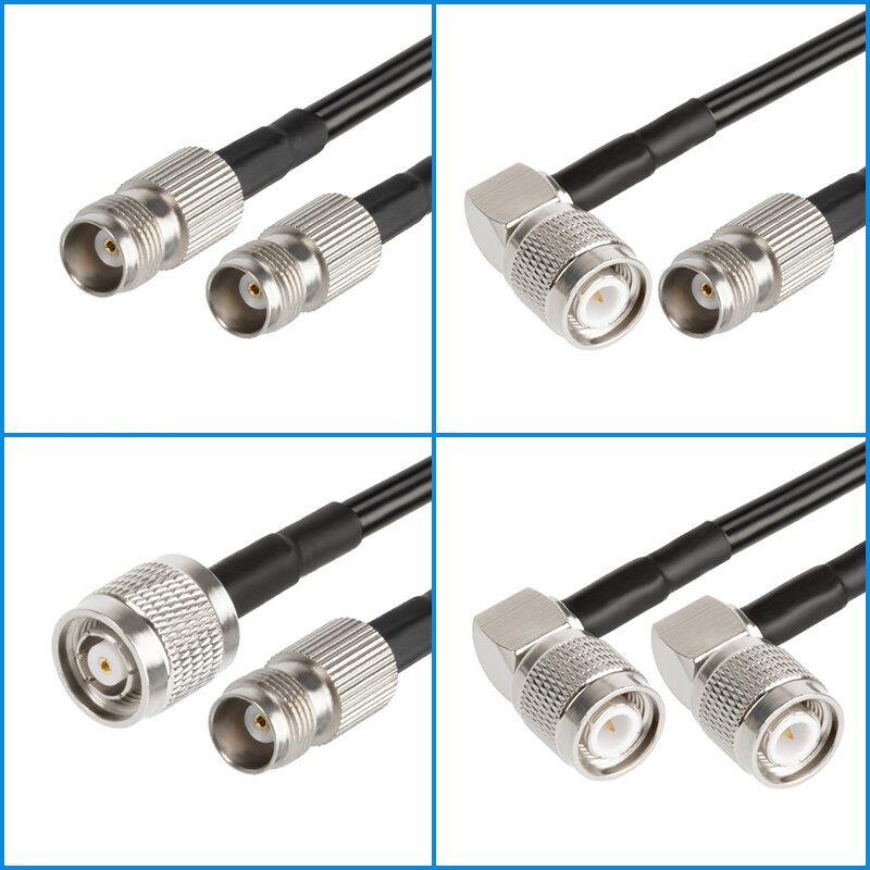 RG58 Cable Coaxial TNC macho a N macho hembra conector Pigtail Coaxial cable TNC a N a TNC línea de cable macho 0,2 M-30M