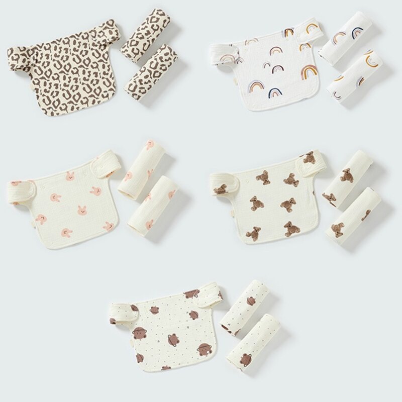 Стул-кенгуру, полотенце для слюны, мягкое хлопковое нагрудник для прорезывания зубов новорожденного, полотенце для слюны
