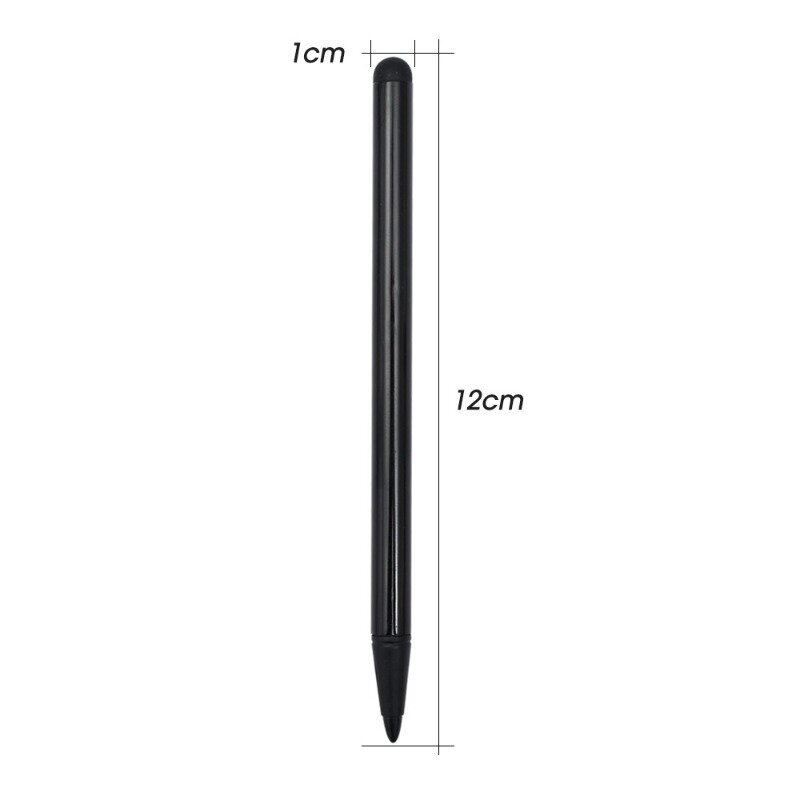 Pensil Stylus Universal, untuk Iphone Ipad Samsung Tablet Laptop layar sentuh pena portabel 2 In 1 layar sentuh