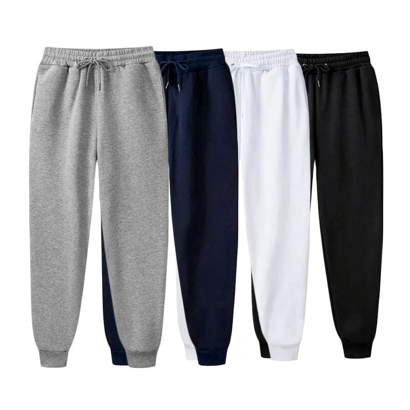 New Men Sports Pants Casual Fashion Gym Sport Trousers Soft Fleece Loose Jogger Sweatpants Running Workout Jogging Long Pants