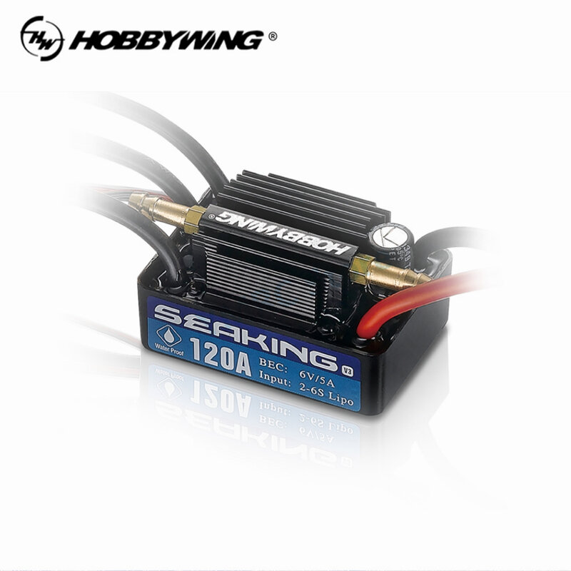HobbyWing SeaKing V3 Series 30A/60A/120A/130A/180A Waterproof Speed Controller Brushless ESC for RC Boat