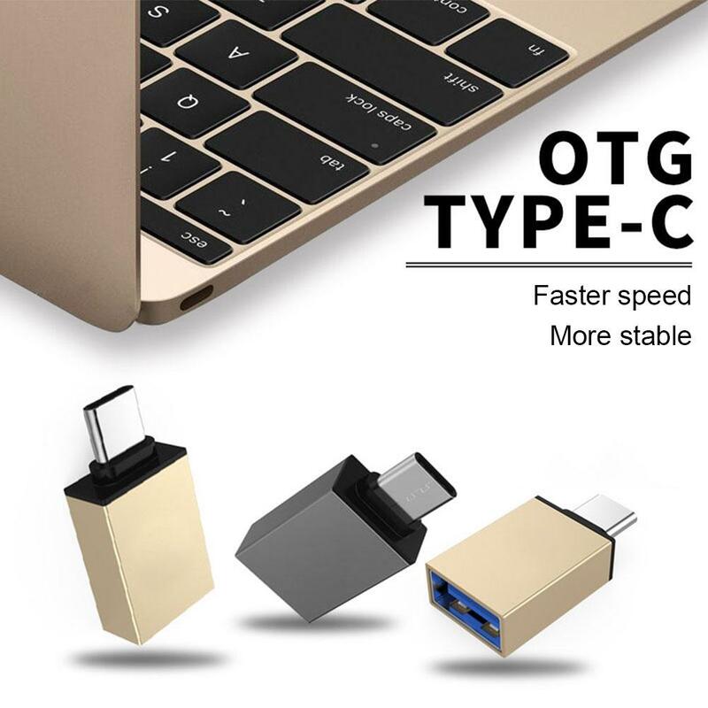 Otg Type C To Usb Adapter Usb Female To Type C Male Fast Charging Adadpter Otg Usb C For Laptop Pc F0g6