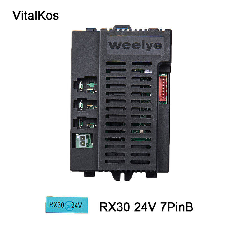 Vitalkos weelye ตัวรับสัญญาณ24V RX30 (อุปกรณ์เสริม) รถยนต์ไฟฟ้าของเด็กตัวรับสัญญาณคุณภาพสูงเครื่องส่งสัญญาณบลูทูธ2.4กรัม