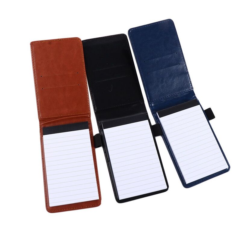 Staacquering-Mini bloc-notes avec couverture en cuir, bloc-notes A7, bloc-notes d'affaires, journal intime, petite poche, licence, fournitures scolaires