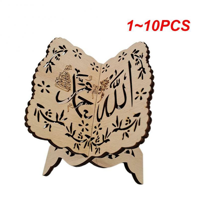 1-10 шт., деревянная подставка для книг в исламском мусульманском стиле