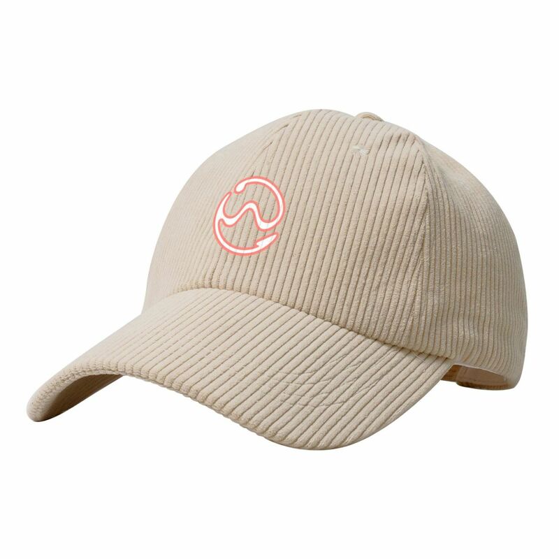 White Chromatica Sine Wave Corduroy Baseball Cap Streetwear Hat Man Luxury Golf Men Women's