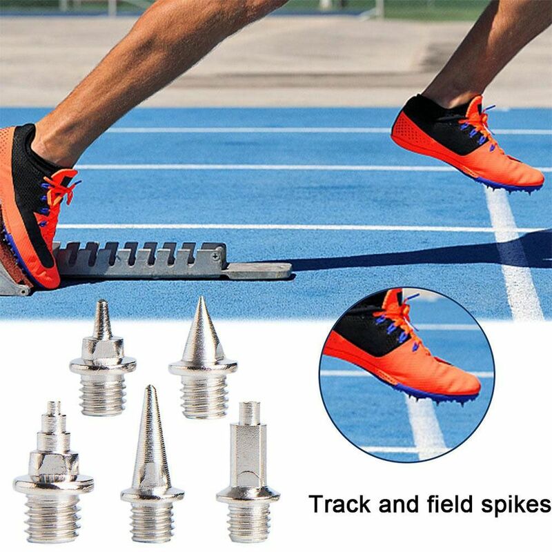 Track Field Shoe Spikes, Spikes De Aço Resistente Ao Desgaste, Impressão Cross Country, 16Pcs