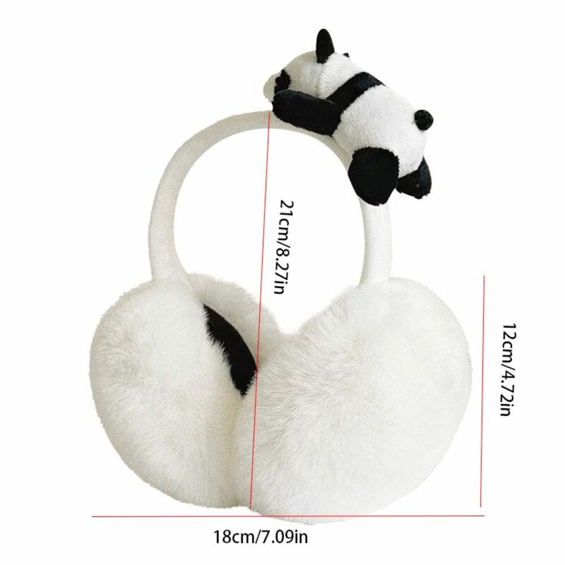 Cuffia per l'orecchio peluche paraorecchie Panda carino paraorecchie pieghevoli pieghevoli antivento addensare paraorecchie invernale ragazza