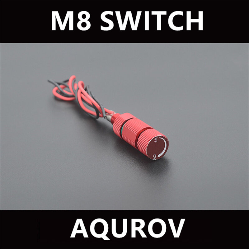 OpenROV-interruptor de alimentación M8 ROV de aluminio, dispositivo de encendido y apagado rotativo, Kit de bricolaje, cierre de profundidad de 300m, vehículo operado a distancia