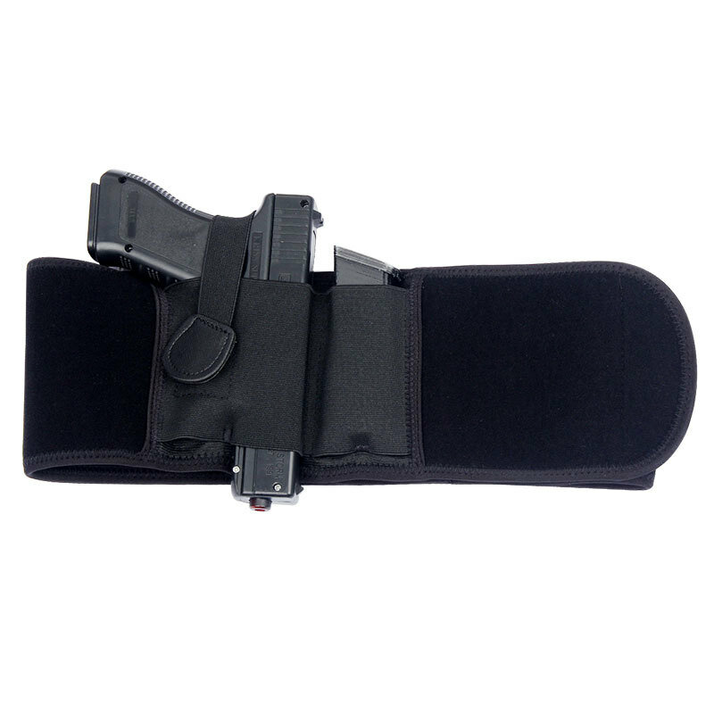 Sarung Pistol Universal taktis, sarung Pistol ikat pinggang elastis untuk tangan kanan & kiri, Sarung Pistol tersembunyi