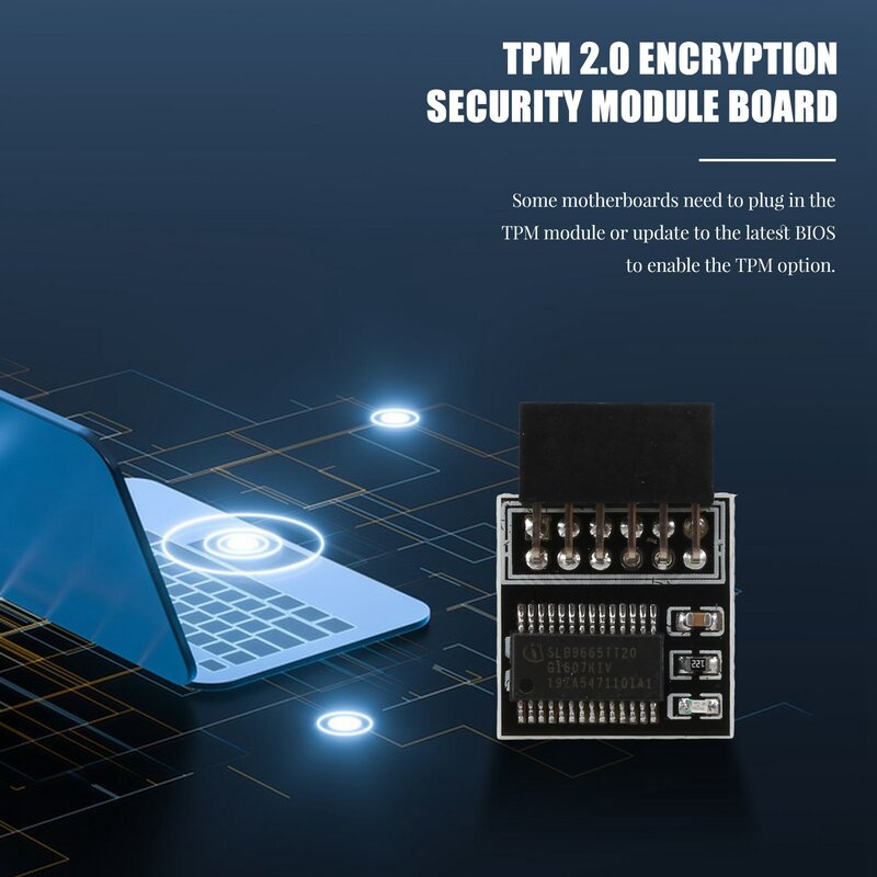 TPM 2.0 Encryption Security Module Remote Card LPC-12PIN Module for GIGABYTE 12PIN LPC TPM2.0 LPC 12 Pin Security Module