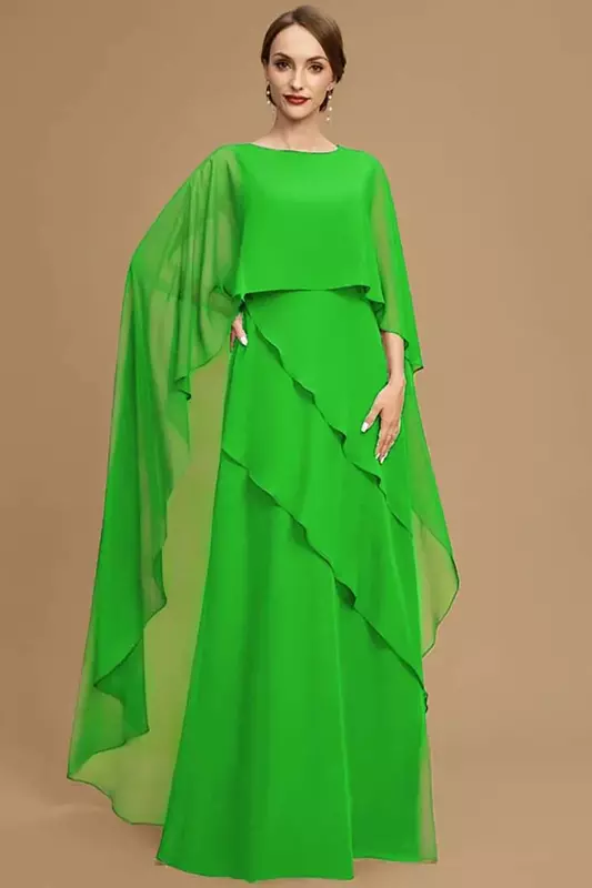 Plus rozmiar elegancka damska sukienka na imprezę szyfonowa nakładka w kształcie skrzydła nietoperza rękaw wielowarstwowe asymetryczne wykończenia suknie koktajlowy gość weselny długa sukienka