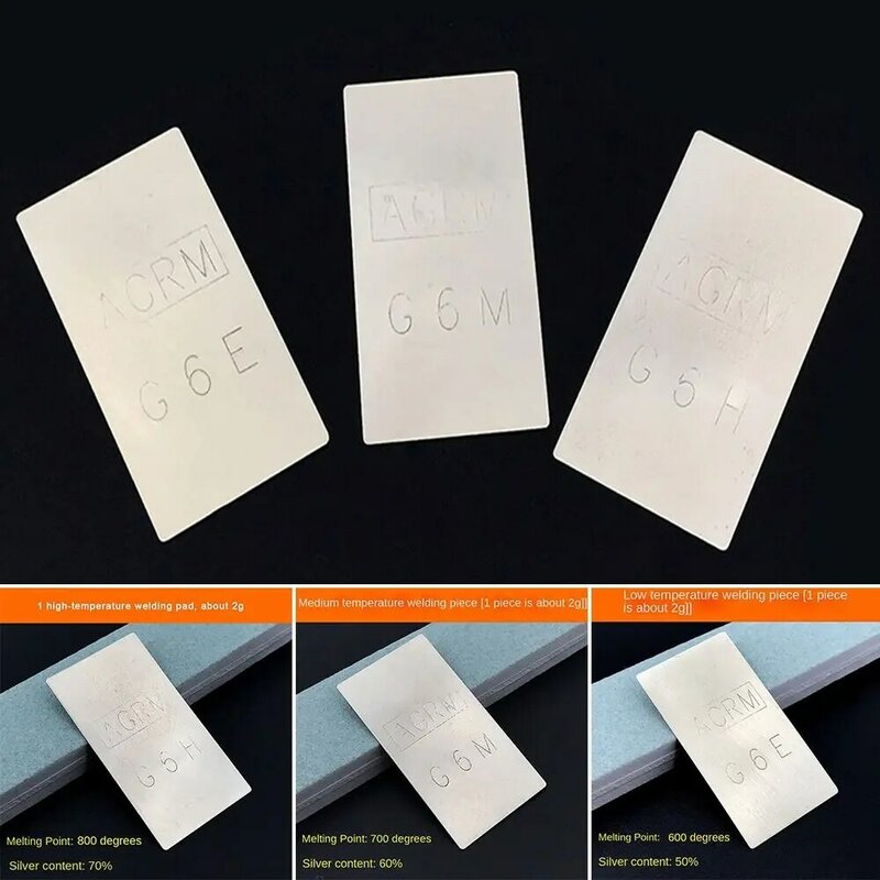 Medium Low Temperature Welding Plate Brazing 600/700/800 Centigrade Soldering Sheet Solder Flux Soldering Accessories
