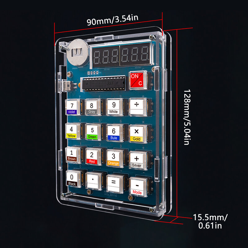 Набор электронных компонентов «сделай сам» с цифровым трубчатым дисплеем и калькулятором
