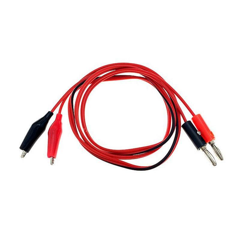 1M Buaya Cilp untuk AV Banana Plug TES Kabel Konektor Ganda Penyelidikan Tester 35Mm Buaya Klip untuk multimeter Alat Ukur