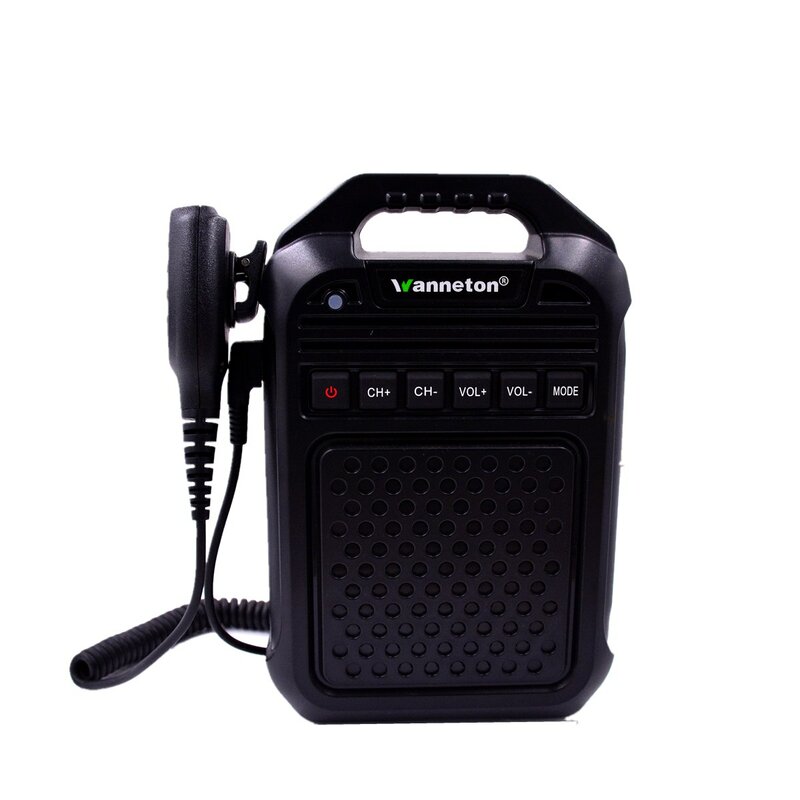 Wton-Talkie Walperforé avec microphone jambon, haut-parleur Bluetooth 16 canaux UHF, interphone radio à fente TF, KN666