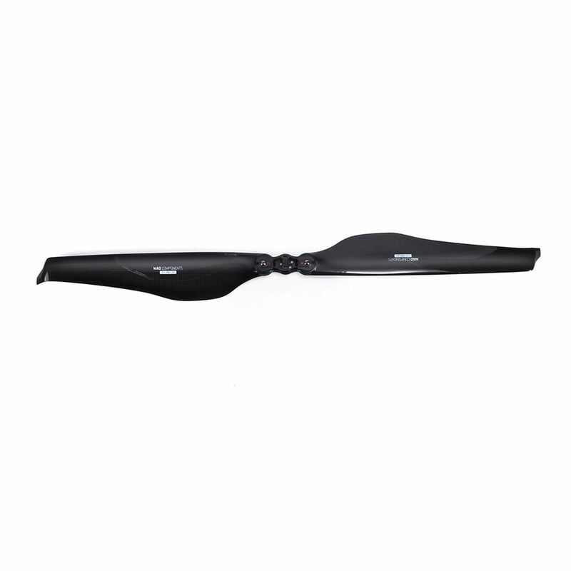 FLUXER Pro 18.2x5.9 Glossy Carbon Fiber Folding Propeller for the Professional Drone and Multirotor 1pair(CW+CCW)  Quadcopters