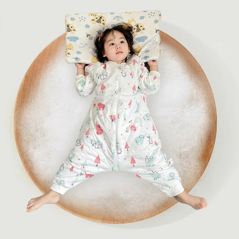 Baby Sleeping Bag Cute Girls Winter Warm Baby Sleepsack With Feet 1-4Years Kids Growth Blanket Sleepwear Children'S Sleeping Bag