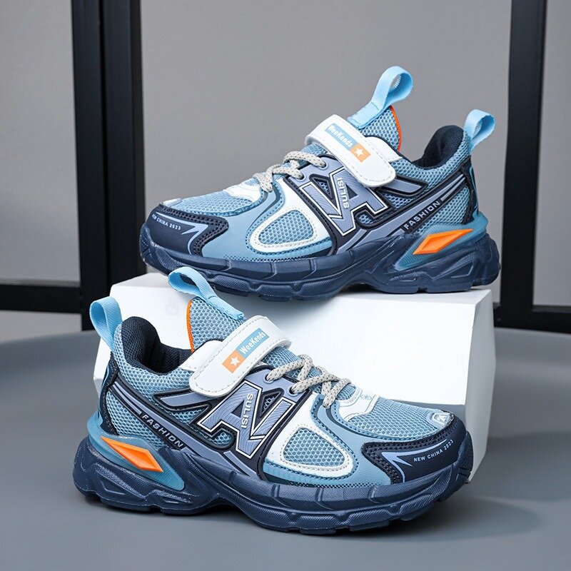 Spring and Autumn Children's Shoes, Boys' Sports Shoes, Double Mesh Breathable, Medium and Large Children'stant Student