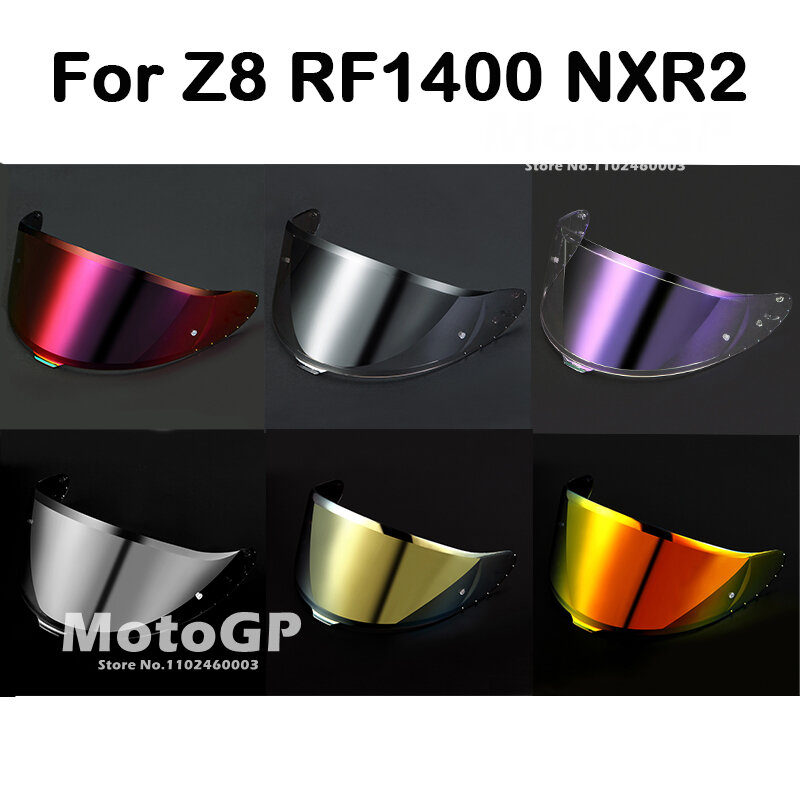 Visera de casco para SHOEI Z8, NXR2, RF1400, RF-1400, CWR-F2, X15, X-15, CWR-F2R Pro, protector solar, parabrisas, piezas de casco