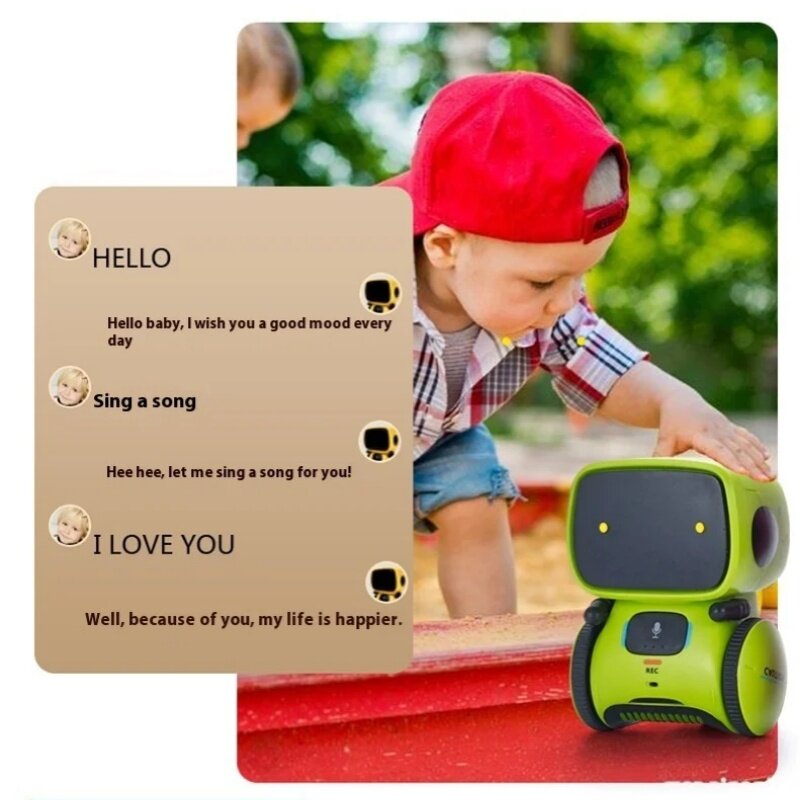 Multifuncional Early Learning Machine for Kids, Robô Inteligente, Voice Interactive, Touch Sensor, Wisdom Toys