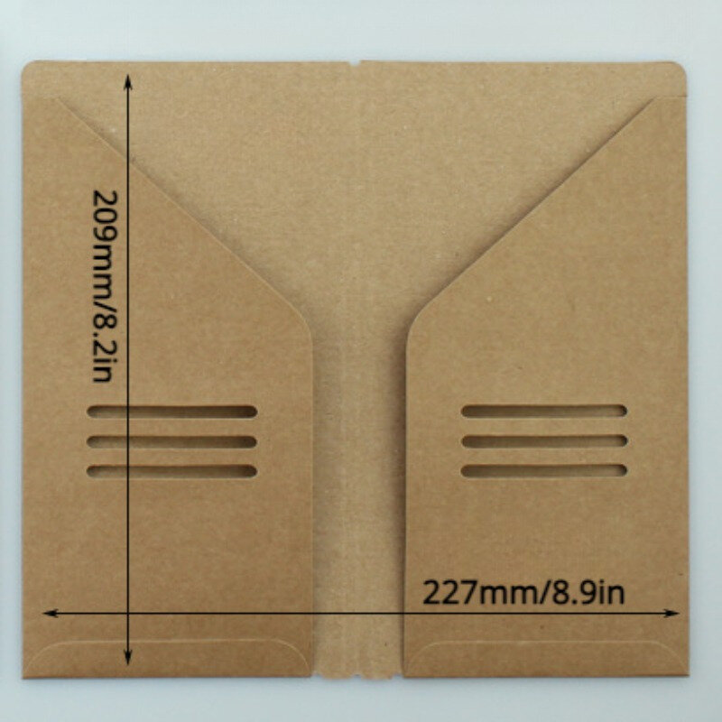 2pcs Portable Copy Itinerary Book Notebooks, Kraft Paper Cover, With Card Receipt Storage Bag
