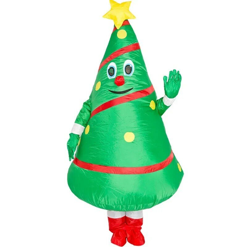 سانتا كلوز ازياء قابلة للنفخ للبالغين والأطفال ، تميمة لحفلة الهالوين ، لعب الأدوار الفاخرة للأطفال ، شجرة عيد الميلاد ، رجل ، نساء