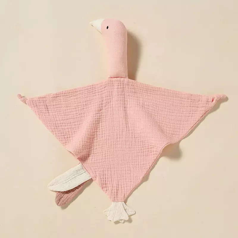 Cute Swan Baby Cotton Comforter Blanket Newborn Cartoon Sleeping Dolls Sleep Toy Soothe Appease Towel Bibs Saliva Towel New