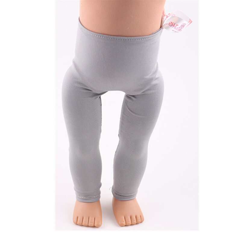 1 Set vestiti per bambole Leggings pantaloni da Yoga accessori Fit bambola da ragazza americana da 18 pollici e bambola neonato da 43cm vestiti della nostra generazione