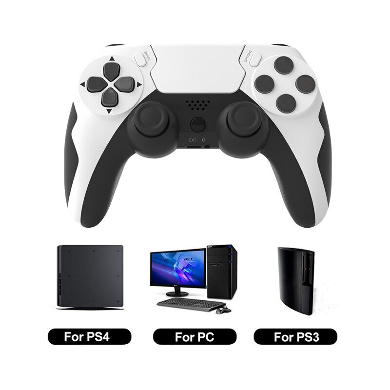 GAMINJA P48 Wireless Gamepad with Six Axis Gyroscope Game Controller For PS4 PS3 Console Wins 7 8 10 Dual Vibration PC Joystick