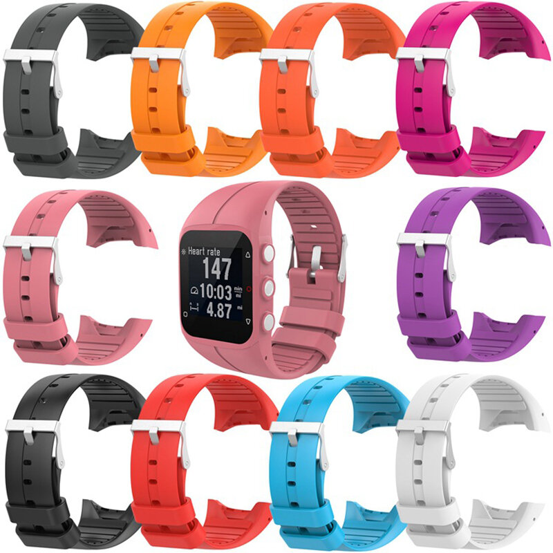 Correa de silicona para reloj inteligente Polar, pulsera deportiva de repuesto, Color sólido, M400, M430, novedad