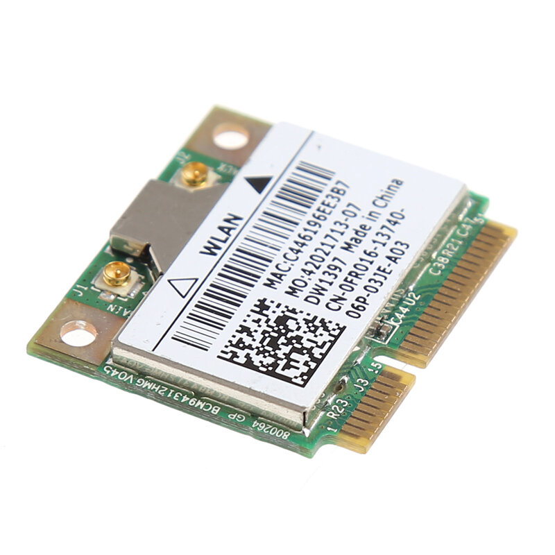 كرت واي فاي PCI-E لـ Broadcom BCM94312 802.11G PCI-E لاسلكي مصغر PCI للواجهة السريعة لـ Dell DW1397 دروبشيب
