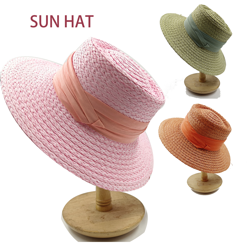 Sombrero de playa de Material avanzado, sombrero de sol blanco de paja suave, sombrero de copa Neutral, sombrero de Sol de Golf, nuevo diseño de moda, Verano