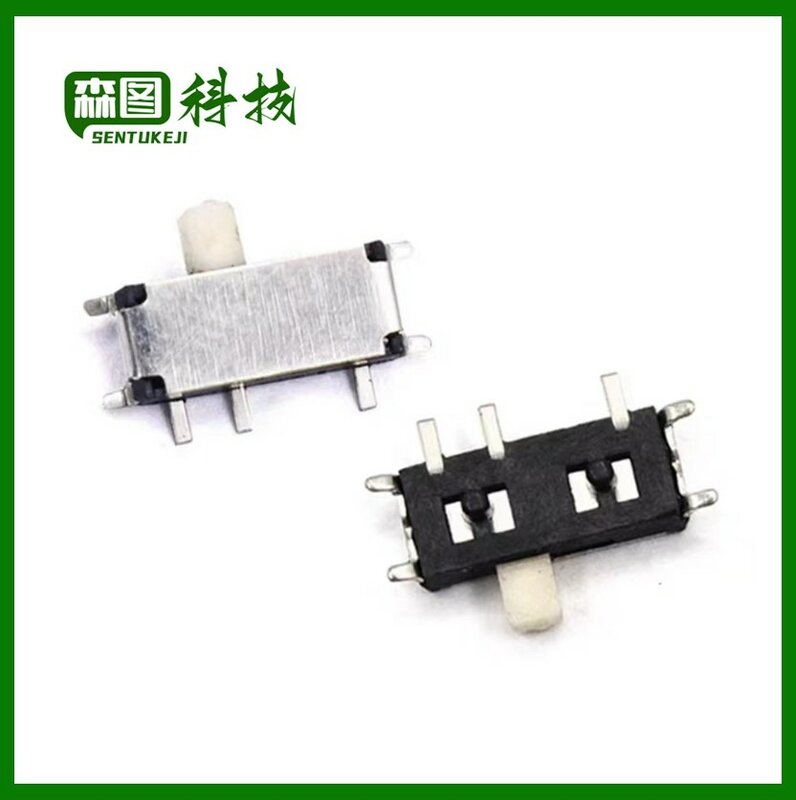 20 szt. 7 pinów Mini przełącznik suwakowy On-OFF 2 pozycyjny mikro-przełącznik dwupozycyjny suwakowy 1 p2t H = 1.5MM miniaturowy poziomy przełącznik suwakowy SMD