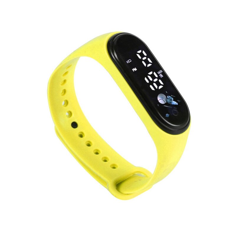 Jam tangan anak warna-warni jam tangan Digital Led untuk anak laki-laki perempuan jam tangan olahraga luar ruangan tampilan minggu hidup jam tangan tahan air